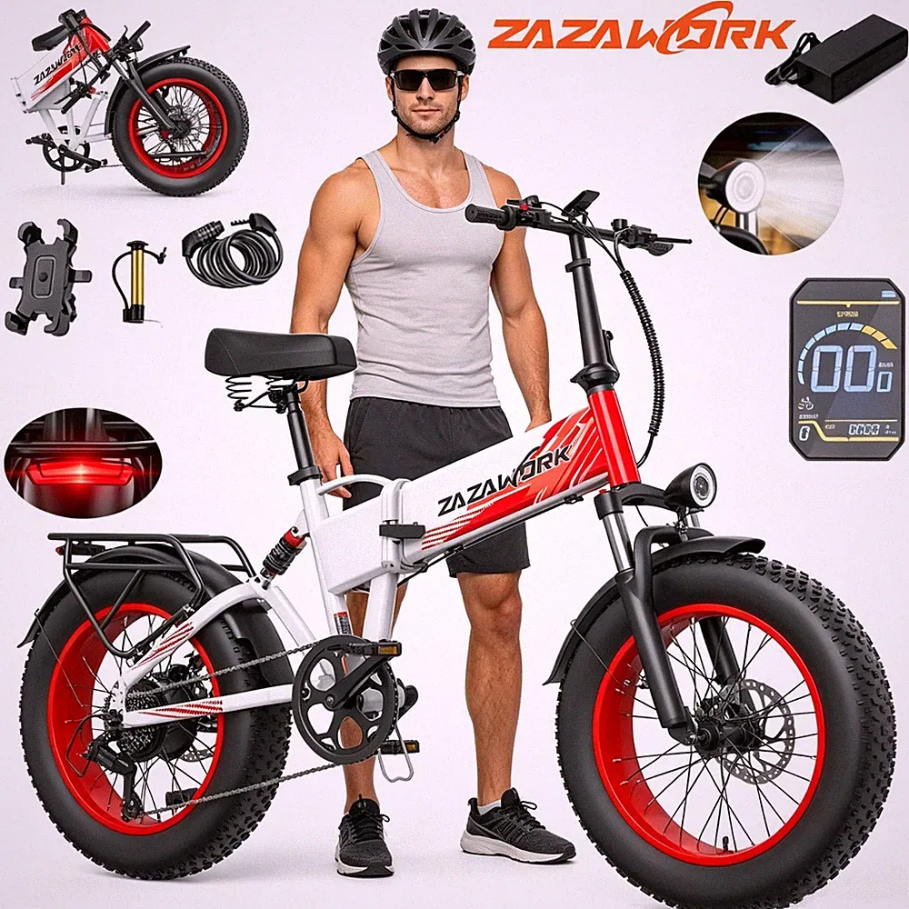 1000W 20*4 Zoll Klapprad Elektrofahrrad 960Wh Offroad E-Mountainbike 60Nm 45km/h