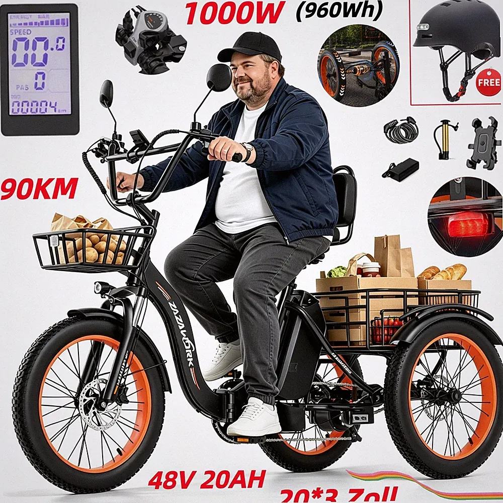 1000 Wh Lastenrad