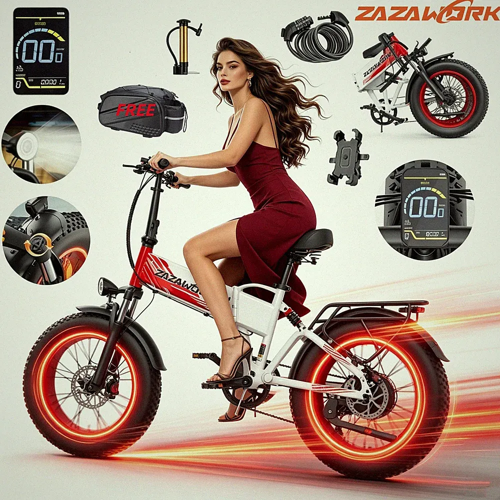 1000W Herren/Damen Klapprad Elektrofahrrad 20 Zoll 960Wh E-Mountainbike 45km/h