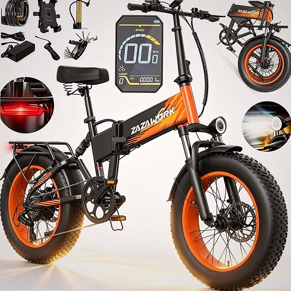 1000W Klappbar Elektrofahrrad 20 Zoll 960Wh E-Mountain Bike 45KM/H Offroad E-MTB