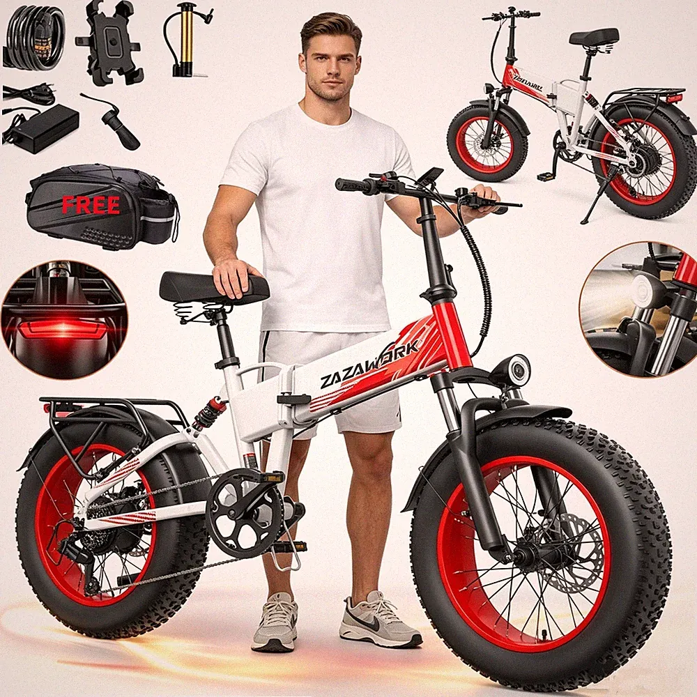 1000W Klapprad E-Bike 20 Zoll E-Mountainbike 48V 20Ah Elektrofahrrad Bis 150 km