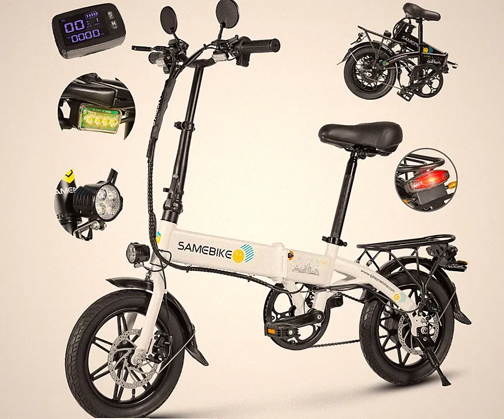 14'' Elektrofahrrad 36V Folding Electric Bike 7.8Ah Pedelec 7-Gänge Cityräder