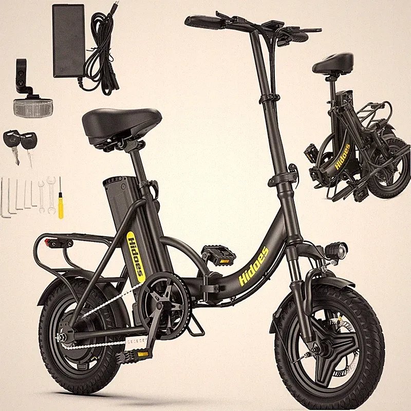 14 Zoll E Bike Klapprad Elektrofahrrad 36V 10,4Ah 250W E-City Bike Pedelec 50KM