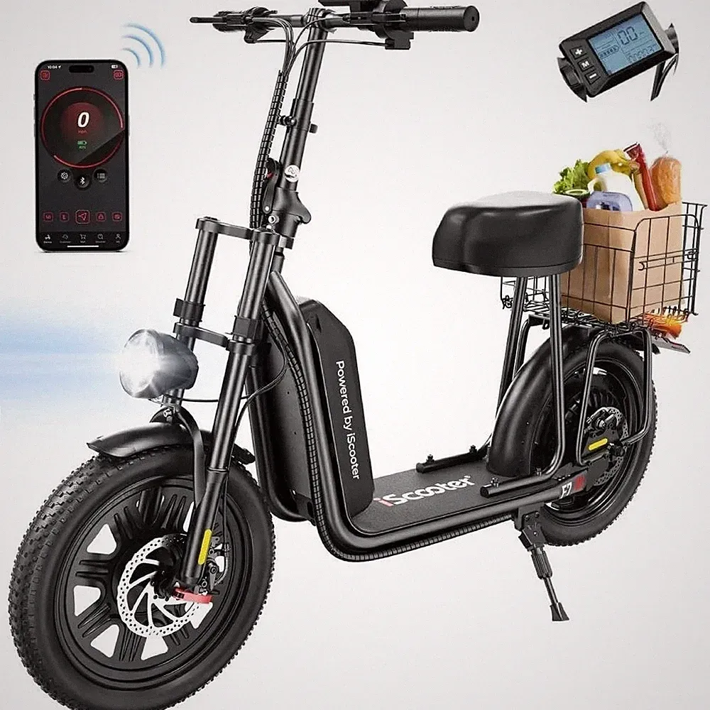 16 Zoll Klapprad Elektrofahrrad mit korb 1000W E-City bike Einkaufsfahrrad 150KG