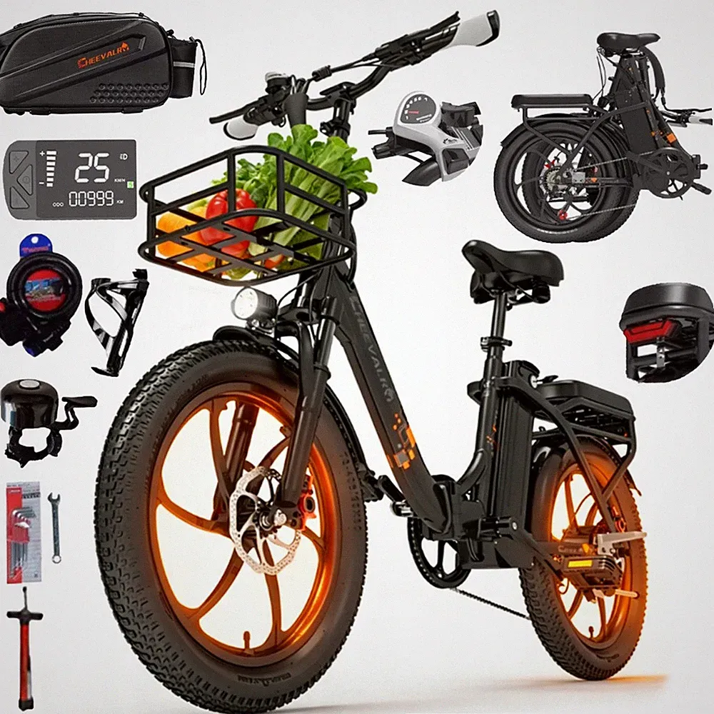 20*3 Zoll Elektrofahrrad Herren/Damen 750W 48V 20AH Klapprad Hydraulisch E-Bike