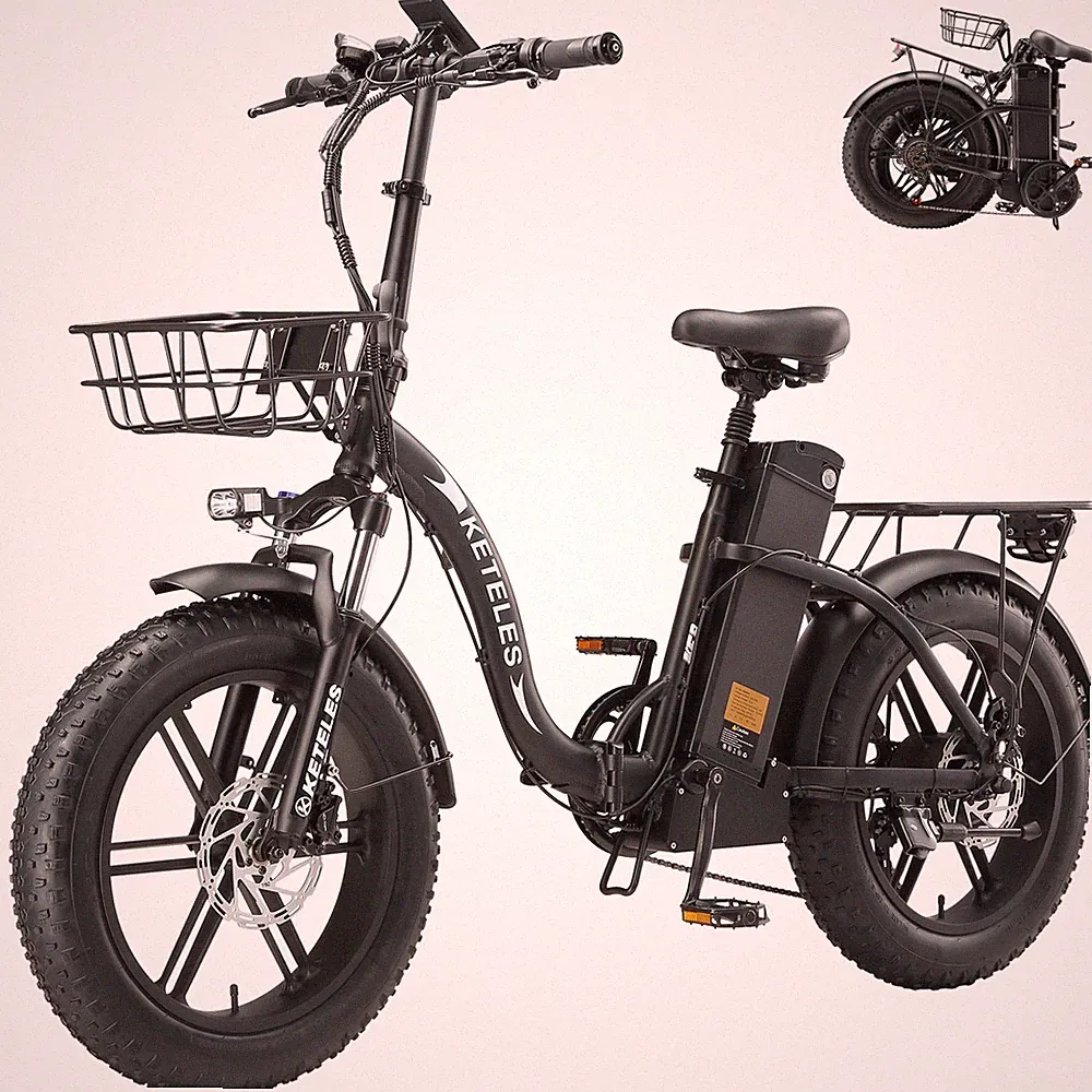 20'' 4.0 FAT TIRES Elektrofahrrad Klapprad 1000W 48V 35AH Pedelec 7-Gänge E-Bike