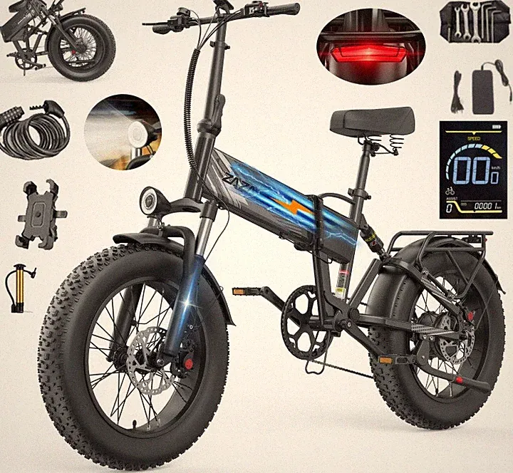 20*4Zoll Elektrofahrrad 1OOOW 20AH E-Mountainbike E-Bike 45KM/H 120KM Shimano 7S