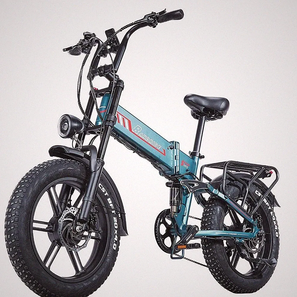 🔥20" E-Mountainbike 2000W Klapprad E-Bike 20AH Ölbremse Fat Bike Elektrofahrrad