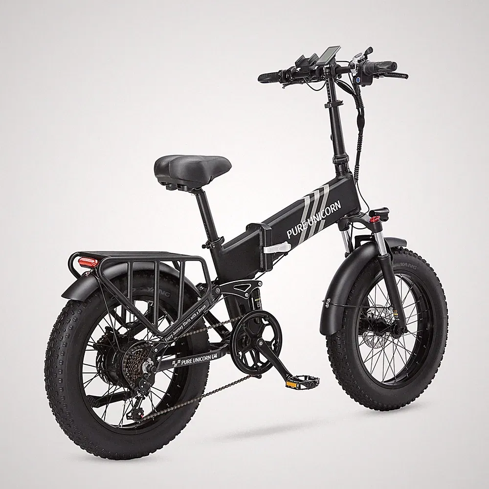 20'' Elektrofahrrad 1000W 15Ah E-bike Klappbar 4,0 Fetter Reifen Shimano 7 Gange