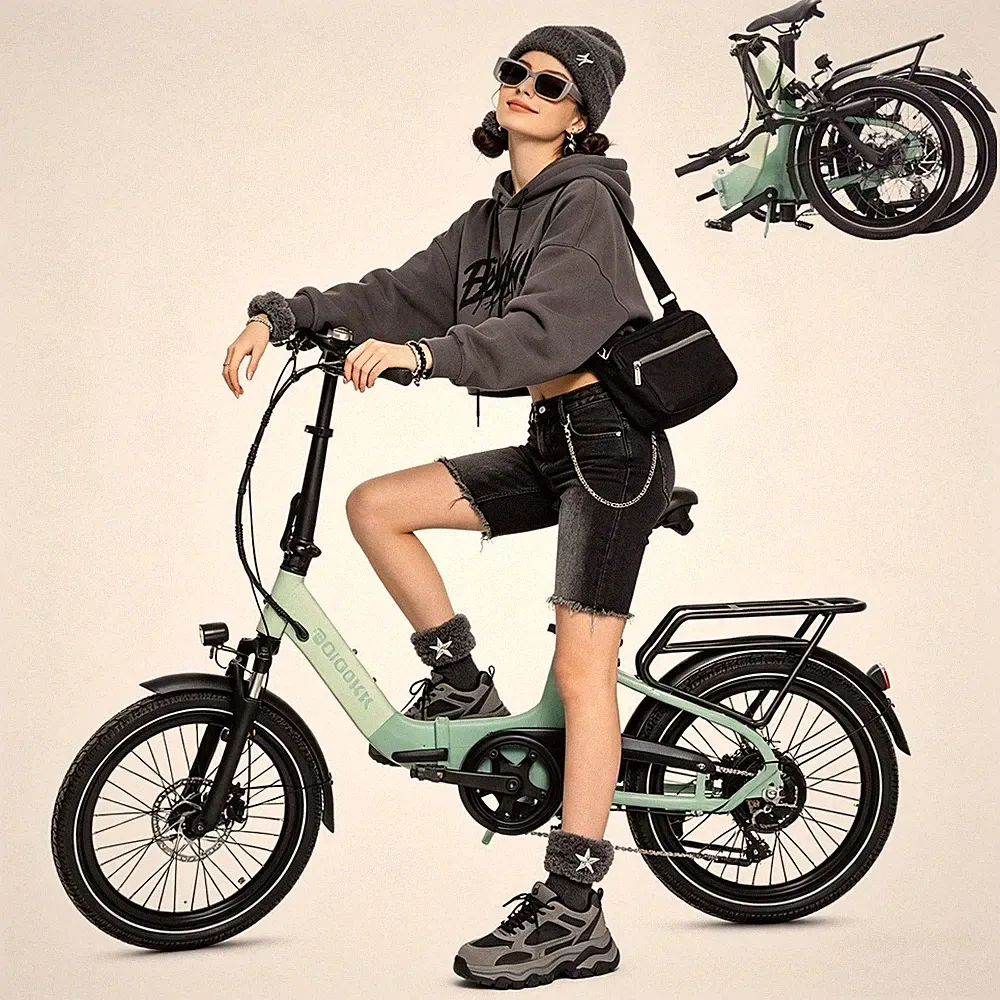 20'' ELEKTROFAHRRAD KLAPPRAD ACEPRO 100KM, CITY E-BIKE 10AH HYDR PEDELEC 7-GÄNGE