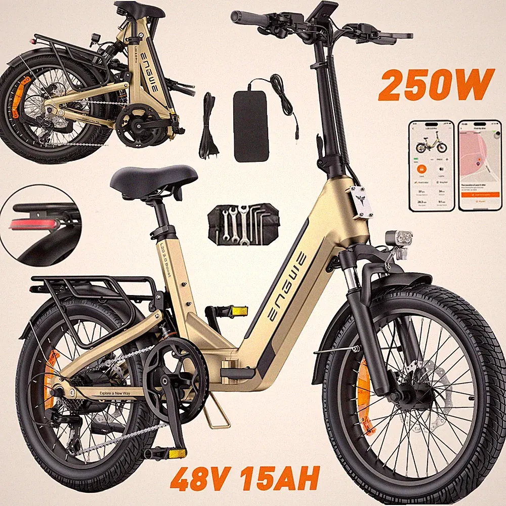 20" ENGWE L20 3.0 Pro Elektrofahrrad 250W Mittelmotor 15AH Klapprad E-bike 160KM