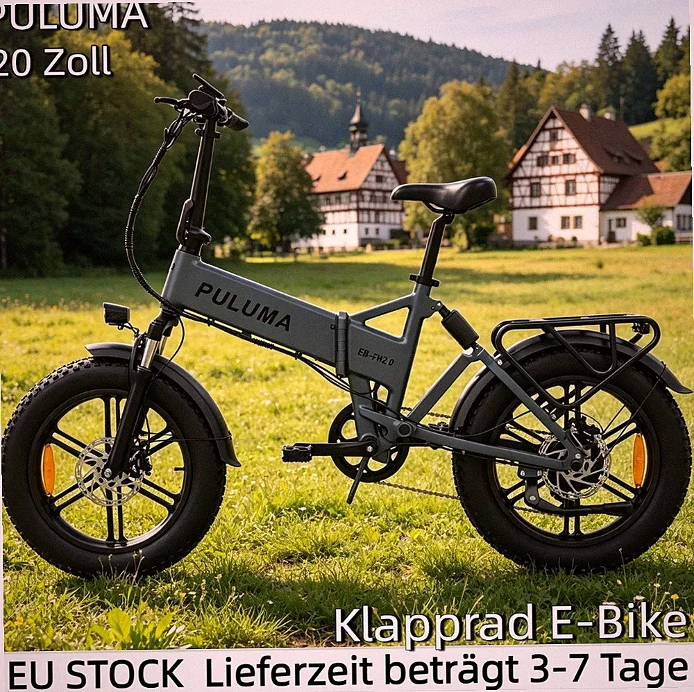 🔥20" Fat bike E-Bike 48V E-CityBike 15AH PULUMA Klapprad Elektrofahrrad 7-Gang