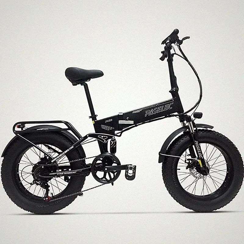 20" Fat Tire Elektrofahrrad Folding 1000W 48V MTB E-Bike Pedelec Shimano 7 Gänge