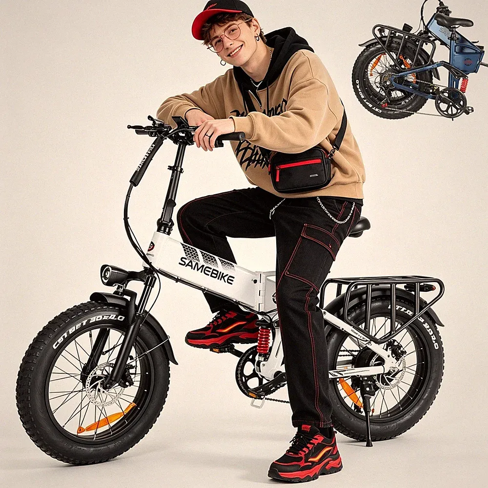20 FAT TIRE FOLDING CITY E-BIKE 48V 15AH PEDELEC ELEKTROFAHRRAD SHIMANO 7-GÄNGE