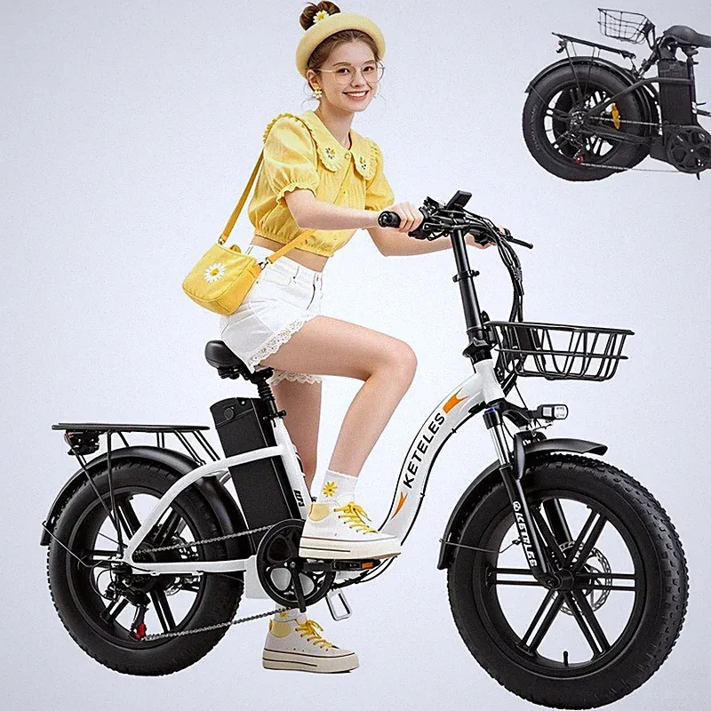 20" Klapprad E-Bike 1000W Elektrofahrrad 48V/17.5AH City eBike Shimano 7-Gänge
