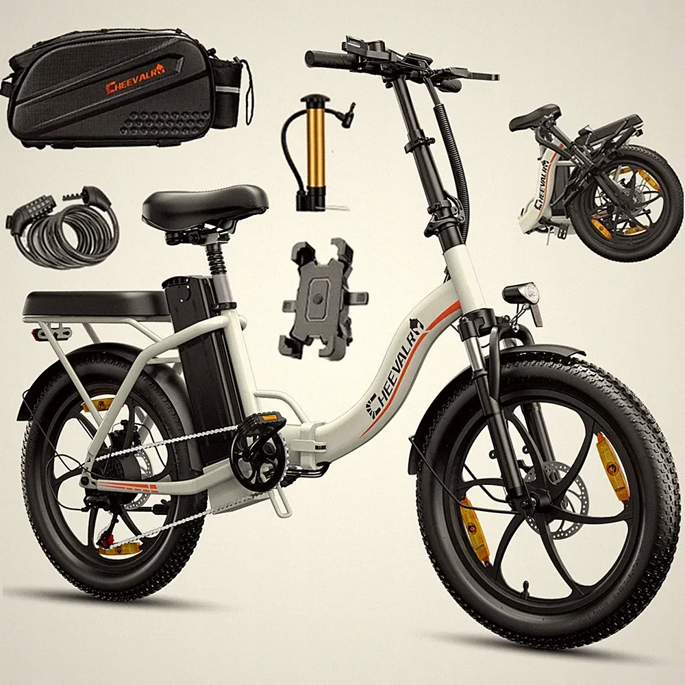 20'' Klapprad E City Bike 48V 16AH Elektrofahrrad 250W E-Bike Shimano 7 Gänge