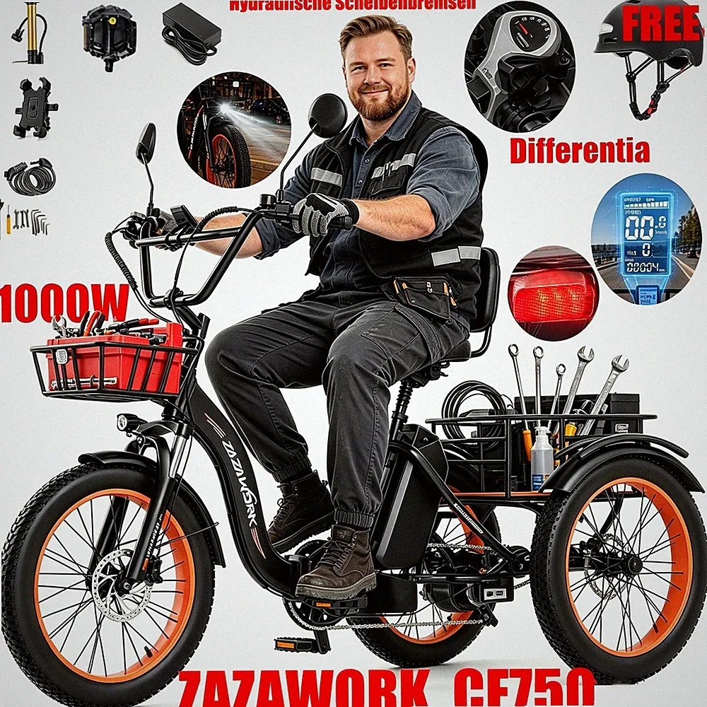 21 Gänge Lastenrad