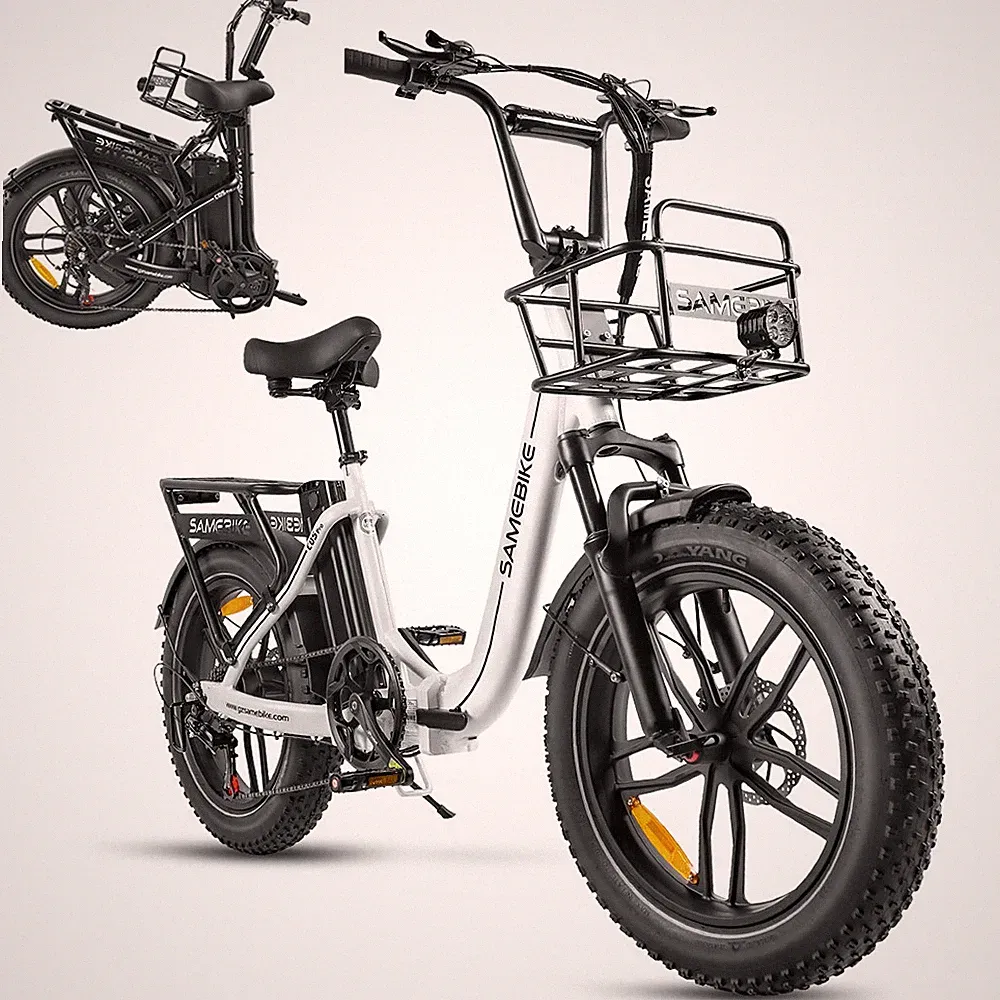 20 Zoll 4.0 Fat Reifen City Elektrofahrrad E-Bike Klapprad 13AH Cityrad Pedelec