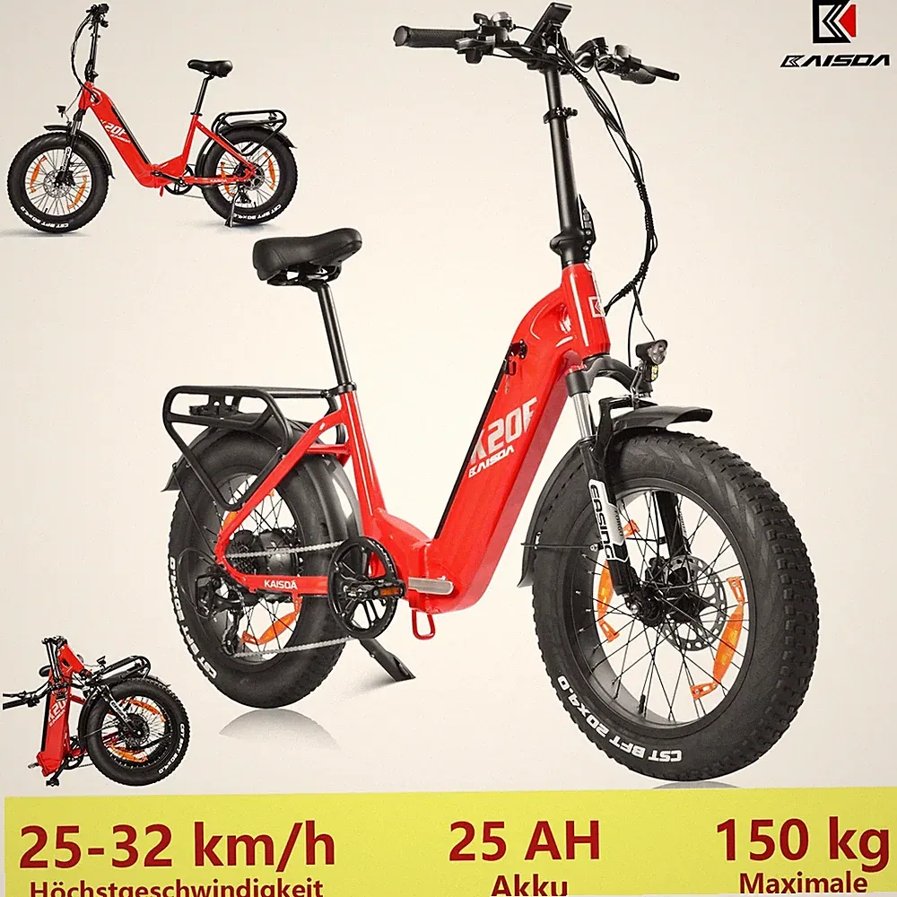 20 Zoll City Elektrofahrrad Klapprad 250W 36V/25AH E-Bike Pedelec E Mountainbike