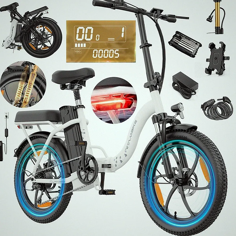 20 Zoll Damen E-Bike Klapprad 250W Pedelec 25km/h 48V City E-Bike Elektrofahrrad
