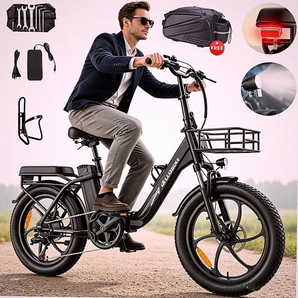 20 Zoll Damen Elektrofahrrad 48V 20AH 32KM/H Klapprad City E-Bike Fatbike 150km