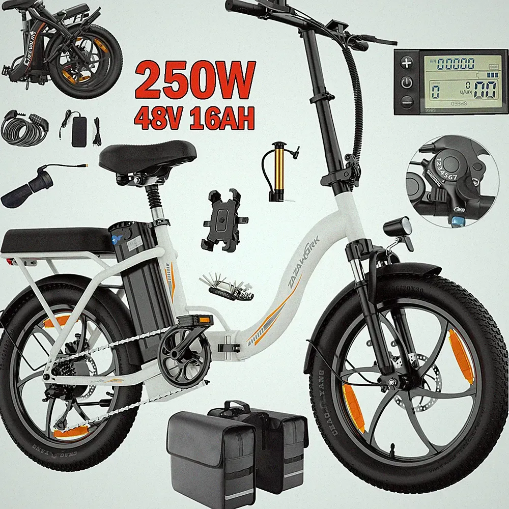 20 Zoll E-Bike Klapprad Elektrofahrrad 250W 48V/16AH E-City Bike Shimano 7Gang