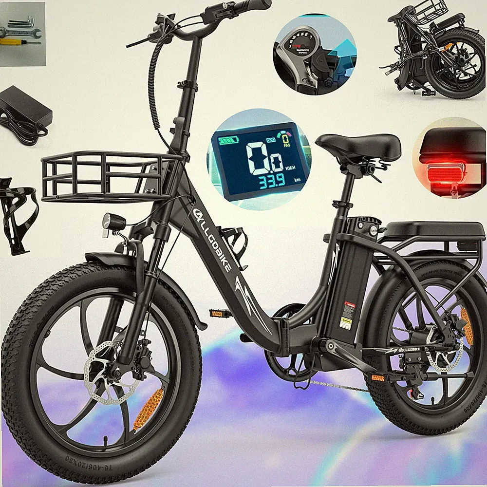 20 Zoll E-Bike Klapprad Elektrofahrrad 48V 20Ah Akku Electric Bike 50N.M Fatbike