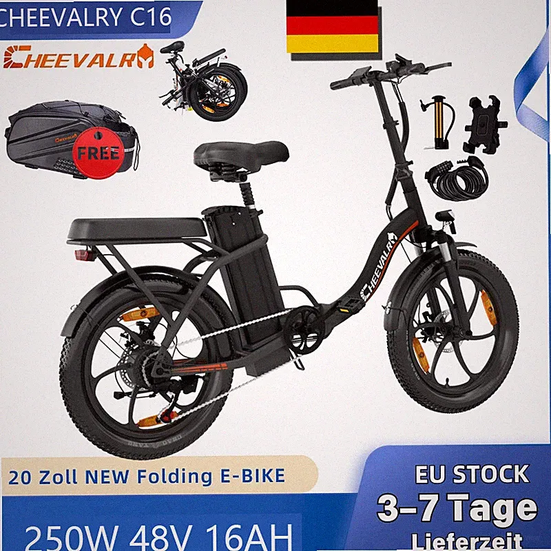 20 Zoll Ebike Elektrofahrrad 120KM Klapprad E-Bike 500W Pedelec Herren/Damen