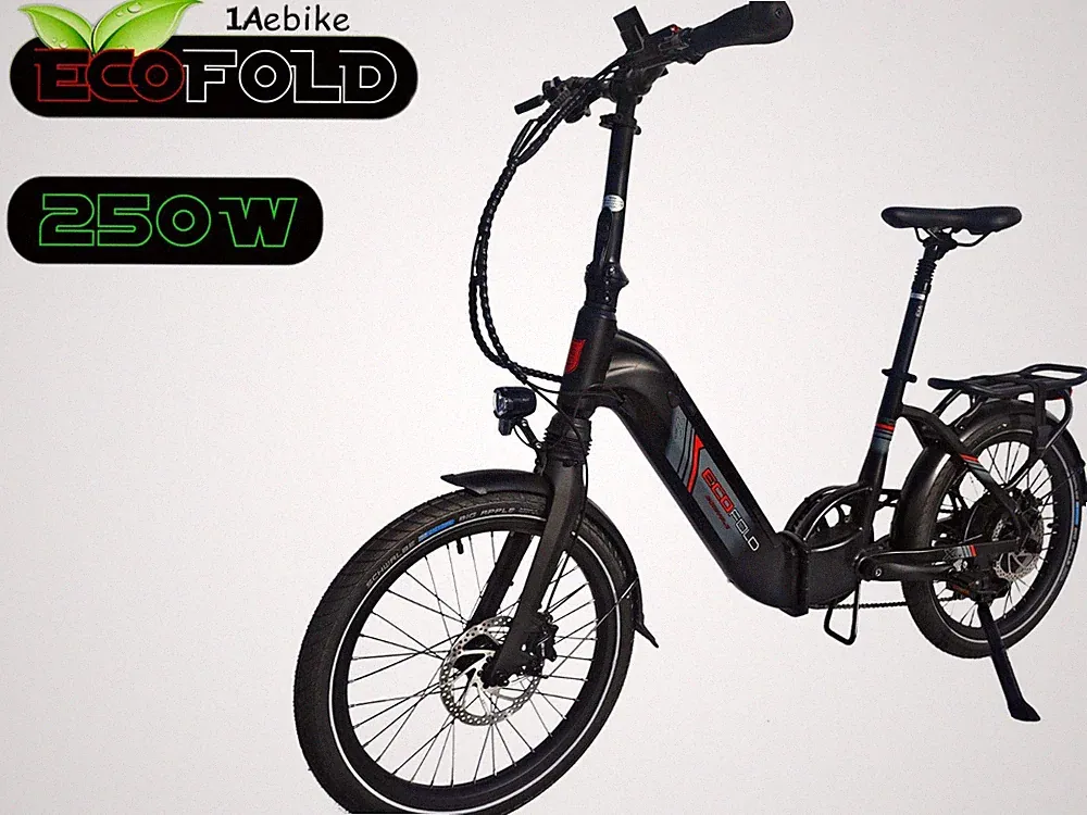 20 Zoll ECOFOLD BFH400N Elektrofahrrad E-bike Faltrad Bafang Heckmotor 250W 7 G