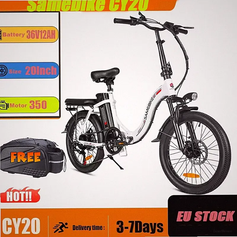 20 Zoll Elektrofahrrad 36V 12AH Klapprad E-Bike 250W Pedelec Fat City Bike 25KMH