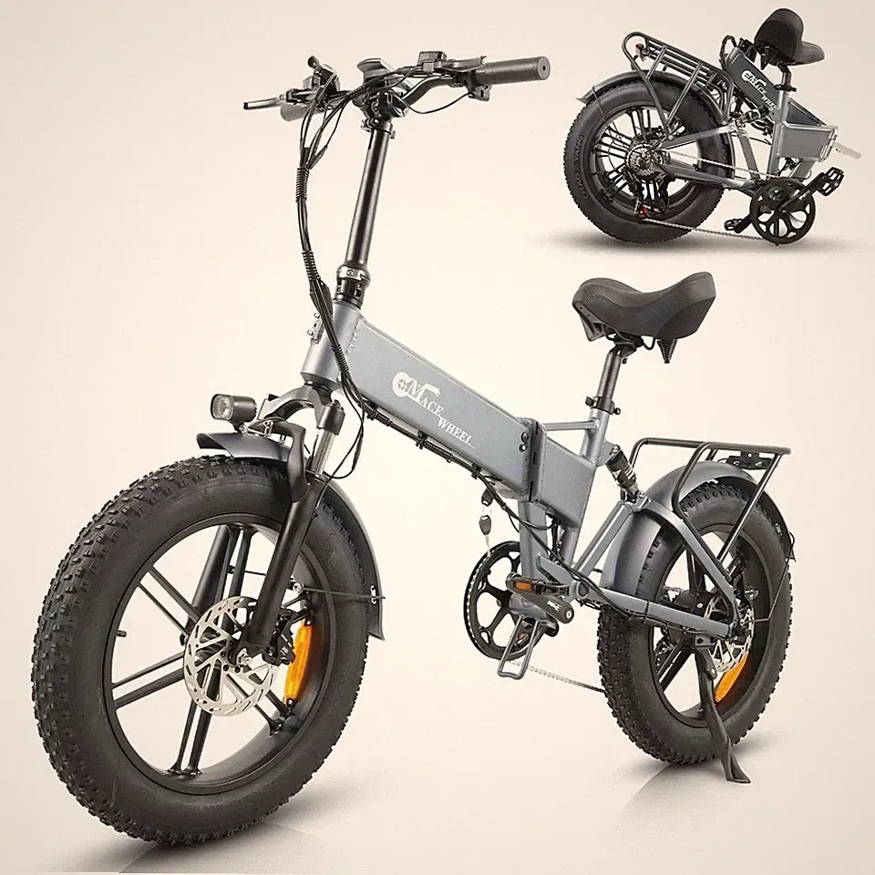 20 Zoll Elektrofahrrad Damen 48V 17AH Klapprad City E-Bike 25KM/H Fatbike 7 Gäng