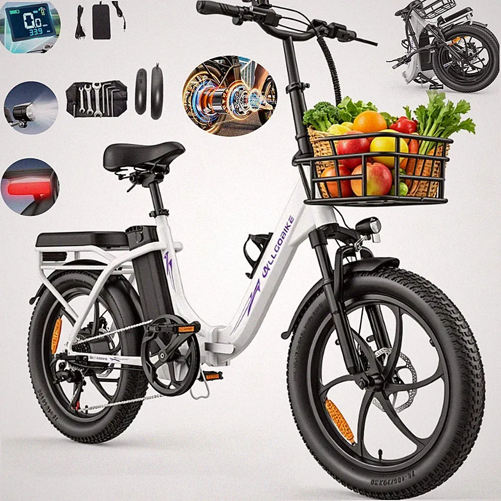 20 Zoll Elektrofahrrad E-Bike Klappbar 48V 20Ah 120 km City Bike 7-Gang 32 km/h