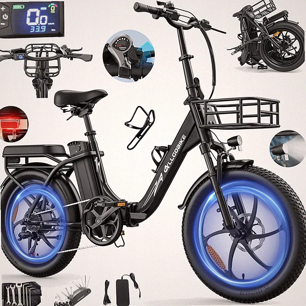 20 Zoll Elektrofahrrad Herren/Damen 48V 20AH Klapprad City E-Bike Fatbike 150KM