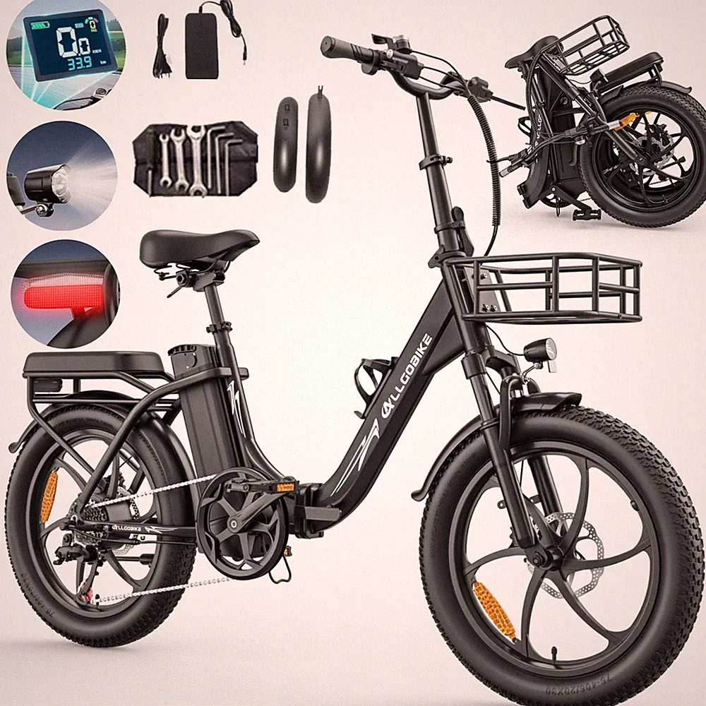 20 Zoll Elektrofahrrad Herren/Damen 48V 20AH Klapprad City E-Bike Fatbike 180KM