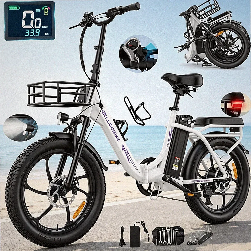 20 Zoll Elektrofahrrad klapprad 250W 48V 20Ah Pedelec Stadt City E-Bike Damen EU