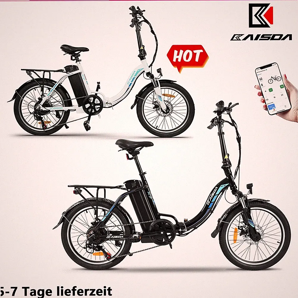 20 Zoll Elektrofahrrad Klapprad E-Bike 250W 16Ah Shimano Damen Pedelec Citybike