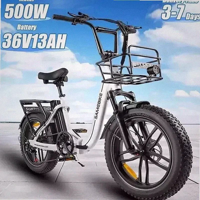 20 Zoll Elektrofahrrad Klapprad E-Bike 5OOVV 36V Shimano Pedelec Fat City Bike