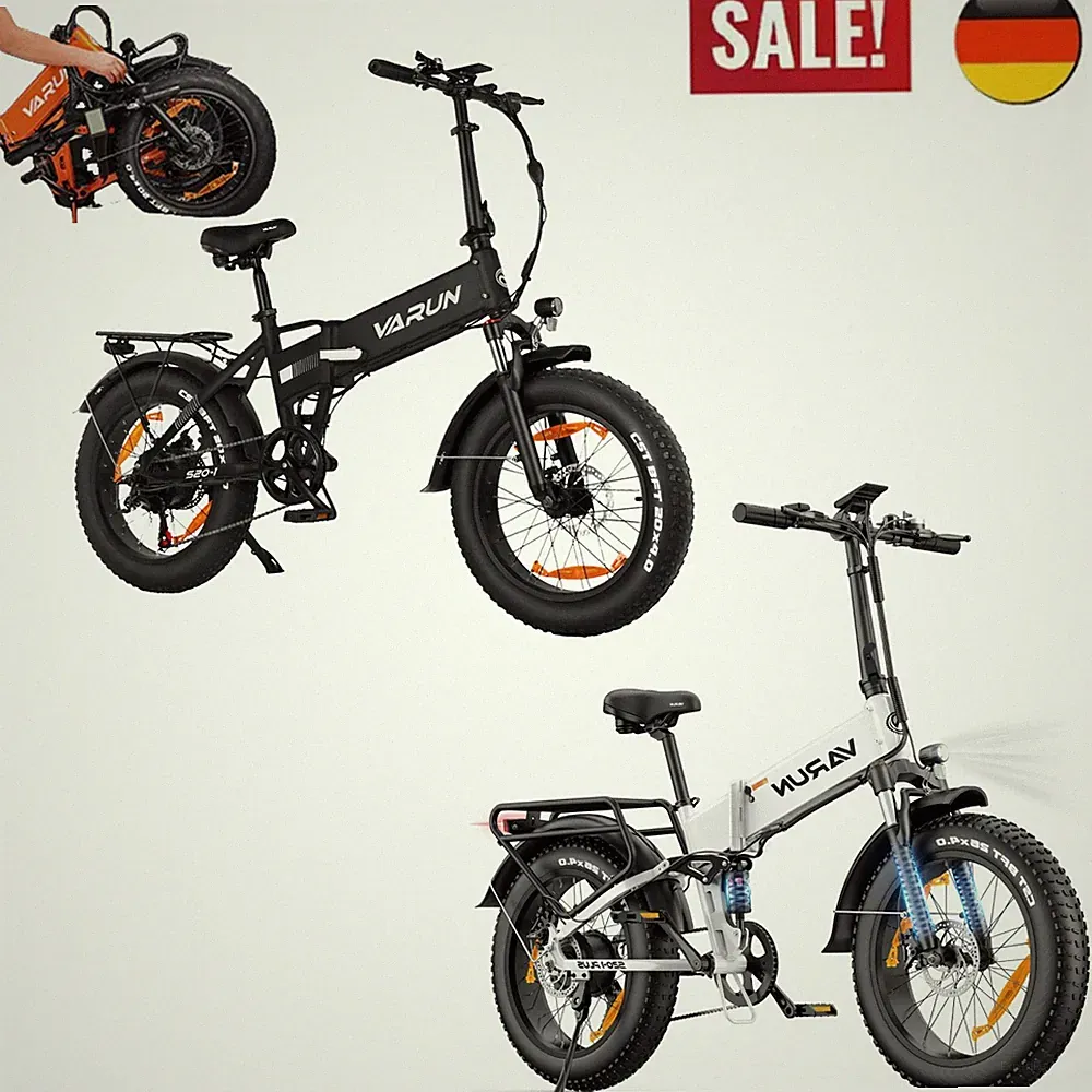 20 Zoll Elektrofahrrad Klapprad E-Bike 624WH Pedelec FatReifen Räder 48V E Moped