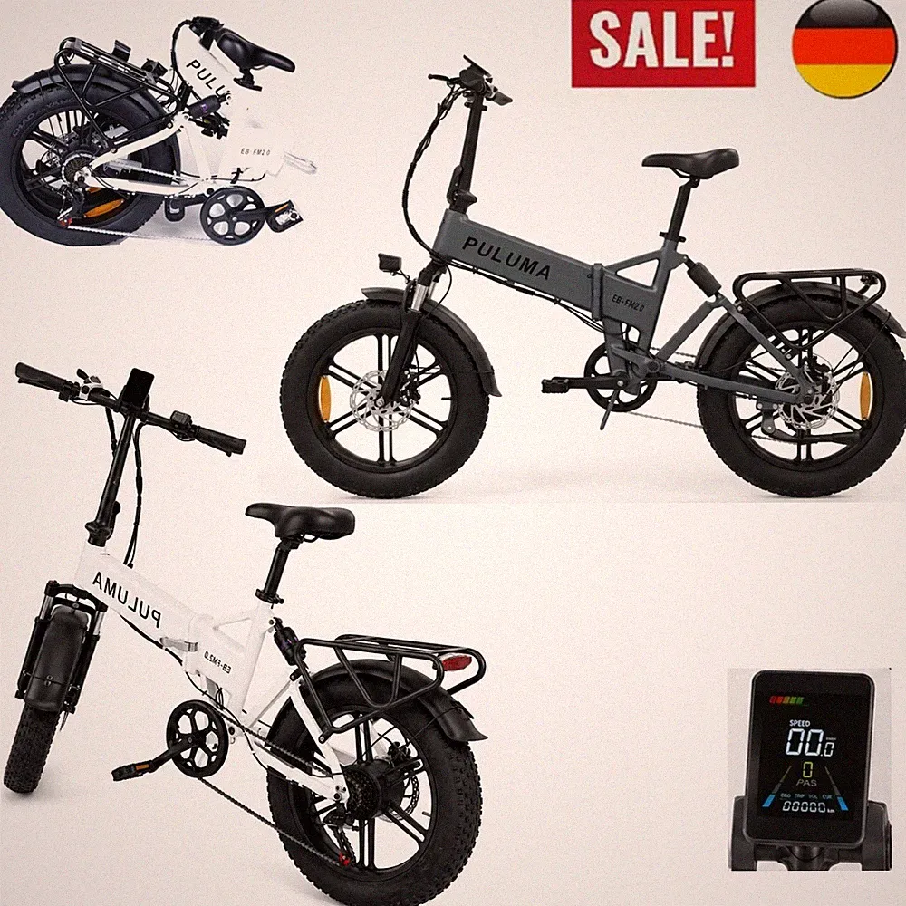 20 Zoll Elektrofahrrad Klapprad E-Bike 720WH Pedelec Cityräder 48V E Moped bike