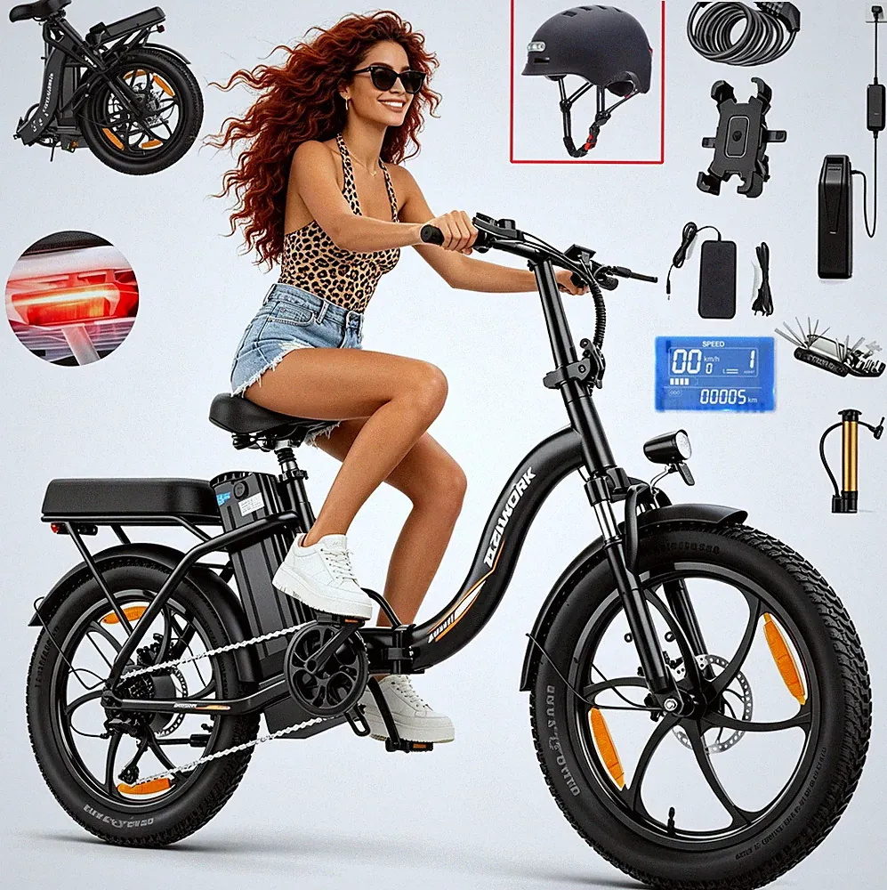 20 Zoll Elektrofahrrad Pedelec 250W Klappbar E-Bike 48V 16Ah E-Citybike 32km/h