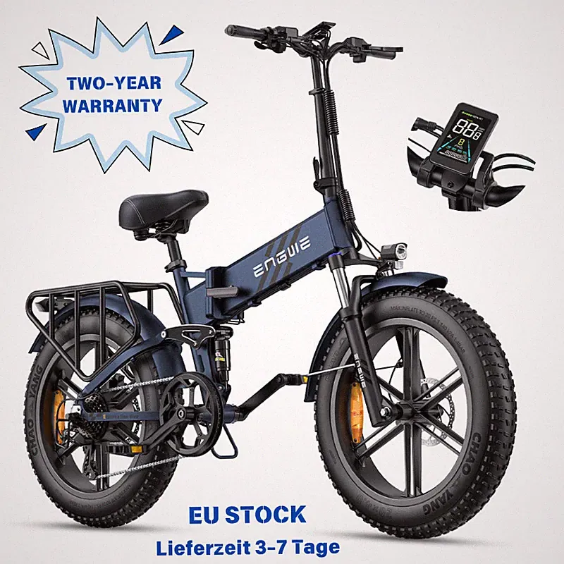 20 Zoll ENGWE Klapprad Elektrofahrrad E Mountainbike Herren 110KM E-Bike 25km/h