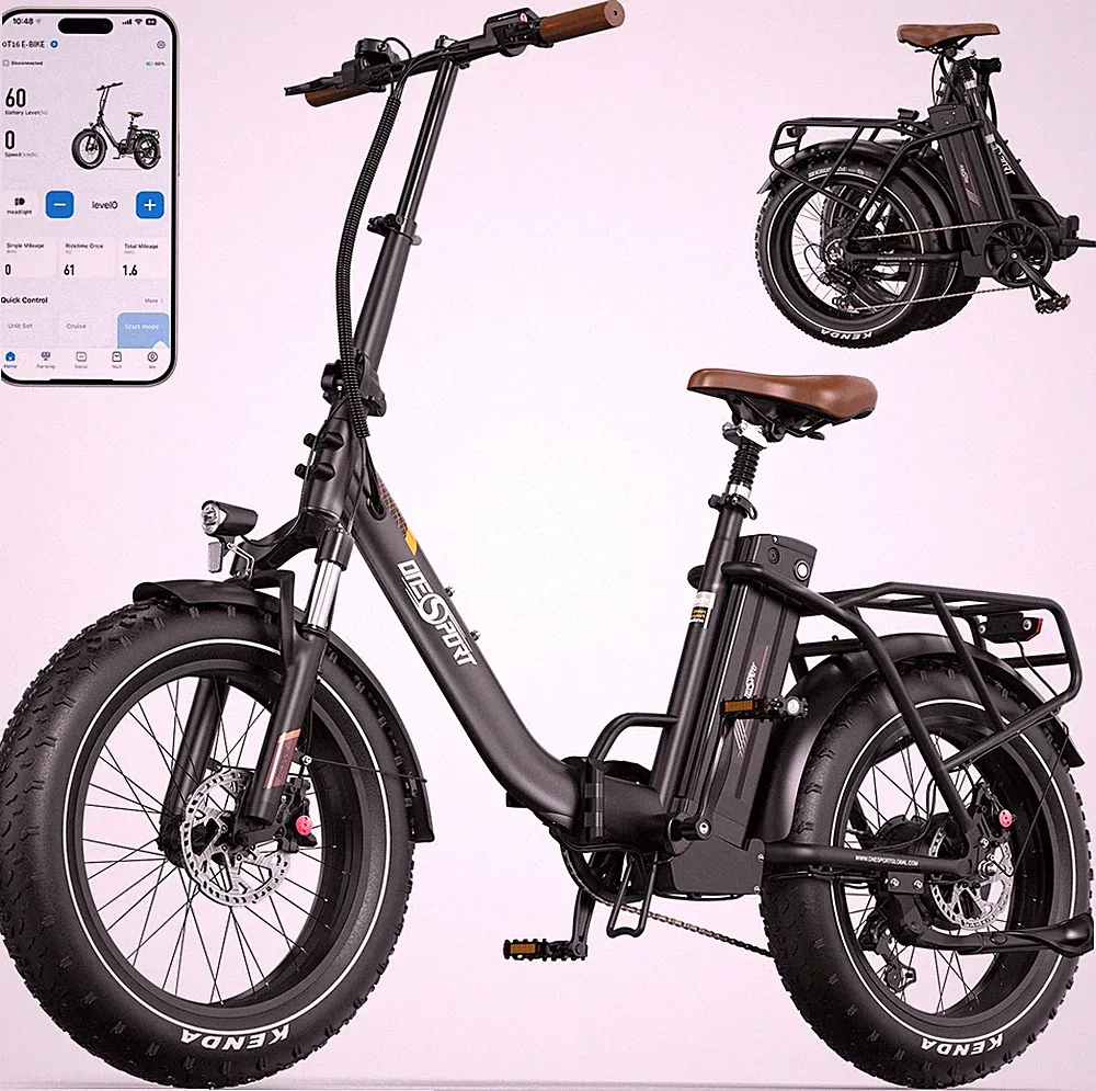 20 Zoll Fatbike E-Bike Klapprad 48V18Ah Shimano 7Gang Hydraulische Bremsen 120km