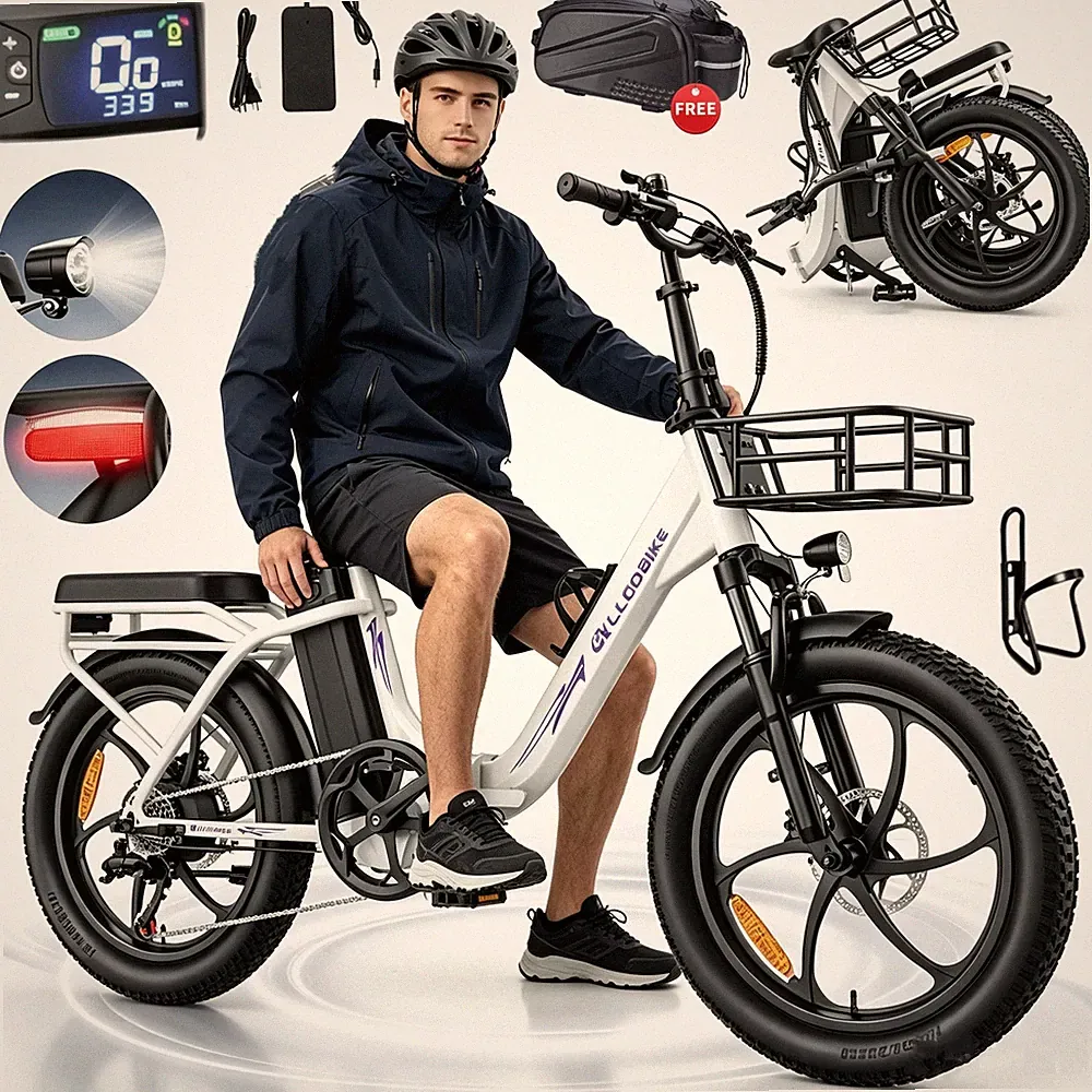20 Zoll Klappbar City E-Bike 48V 20Ah 150km Shimano 7Gang Elektrofahrrad 32 km/h