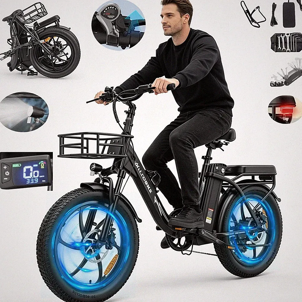 20 Zoll Klappbar E-Bike 48V 20Ah 150 km 7-Gang Shimano Elektrofahrrad 32 km/h