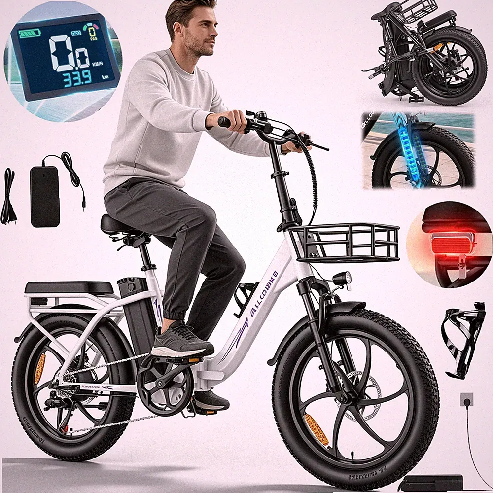 20 Zoll Klappbar E-Bike 48V 20Ah Shimano 7S Elektrofahrrad 150 km Pedelec E-MTB
