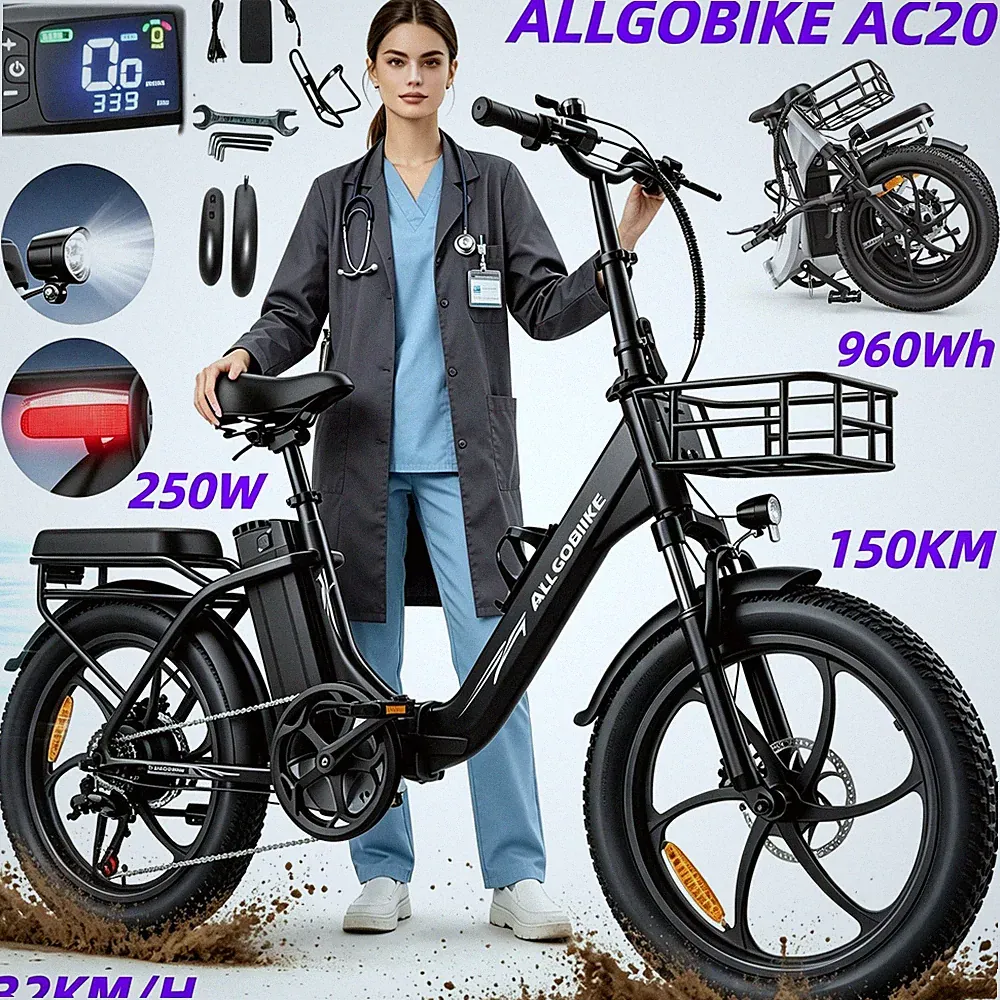 20 Zoll Klappbar Elektrofahrrad 48V 20AH Pedelec E-Bike 150km Herren E-Citybike