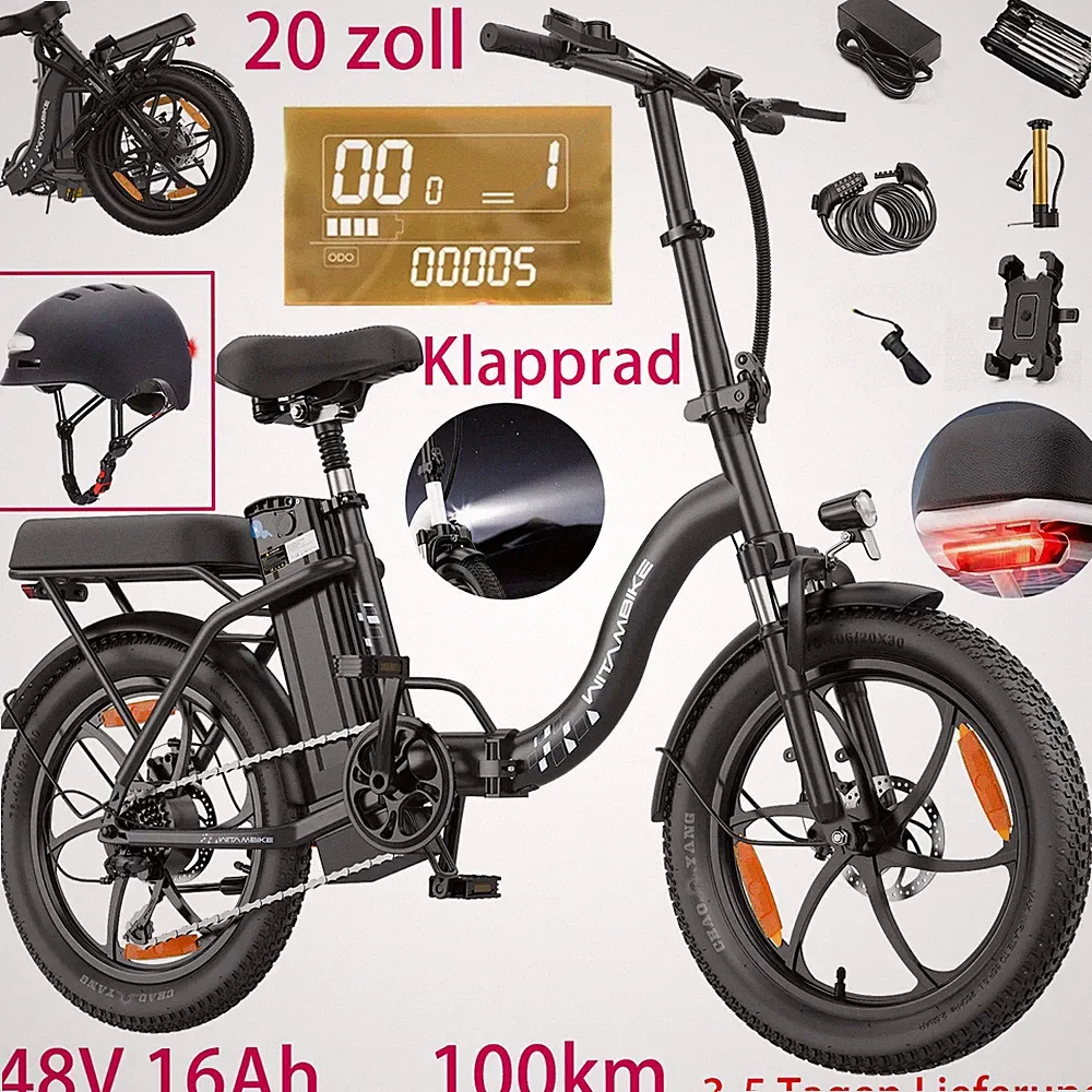 E-Bike Klapprad Trekkingrad