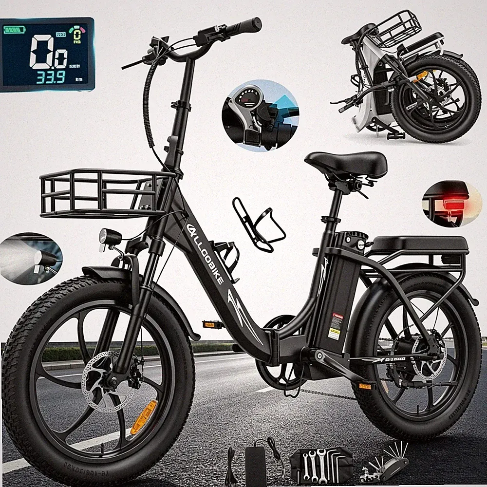 20 Zoll Pedelec Elektrofahrrad Herren/Damen 48V 20AH Klapprad City E-Bike 7Gänge