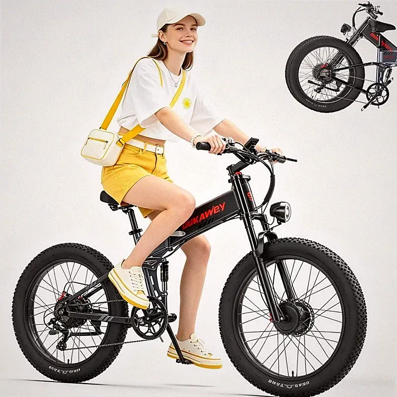 2000W Elektrofahrrad 20''Klapp-ElektroPedelec 48V17,5Ah Städtisches E-Bike 7Gang