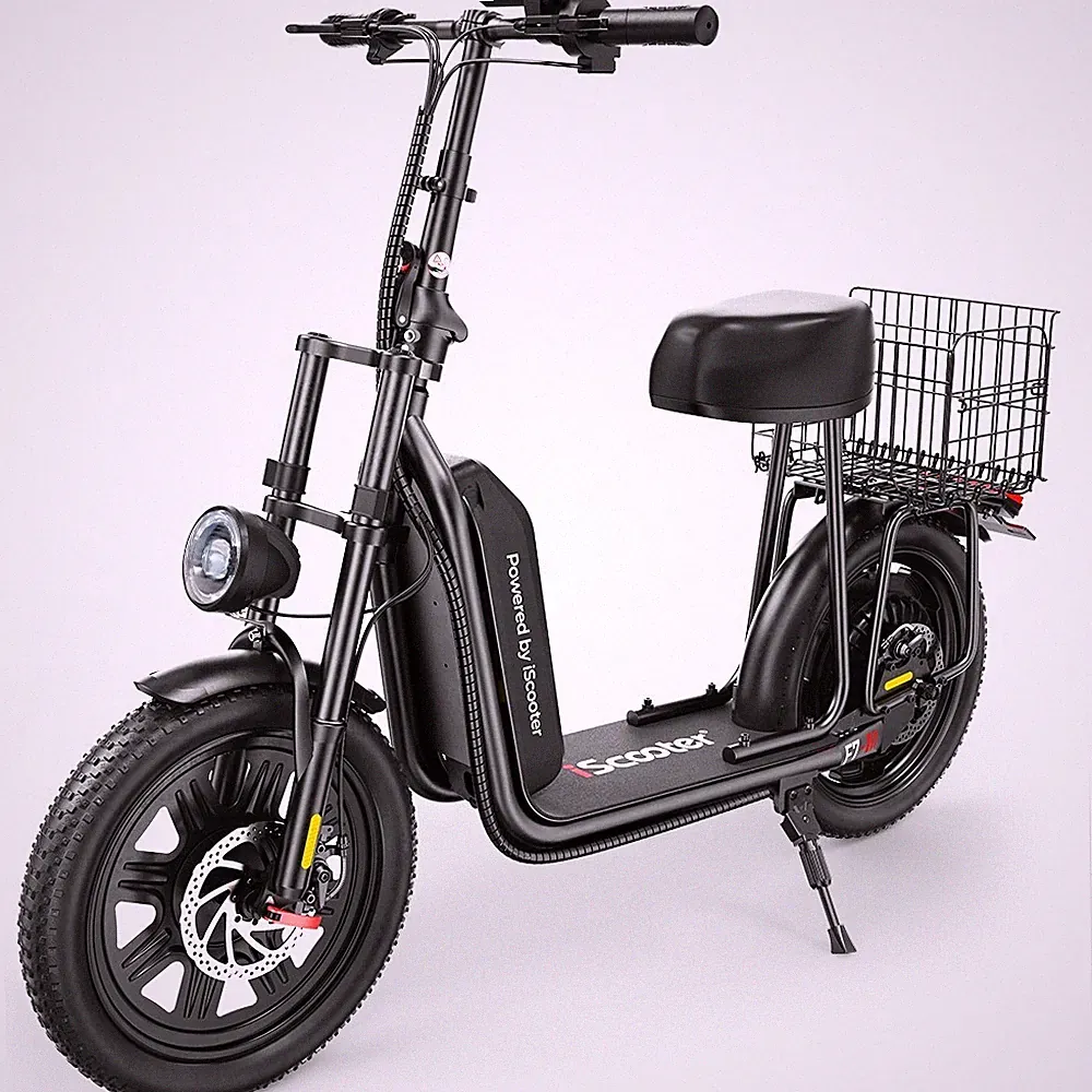 2025 iScooter 16 Zoll Klapprad Elektrofahrrad mit korb 1000VV E-City bike 45KM/H